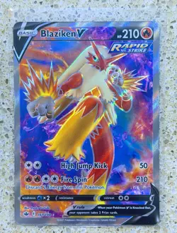 Blaziken V 161/198 SWSH06 Sword & Shield Chilling Reign Holo Pokemon Card - Image 1