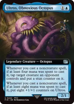 Ultros, Obnoxious Octopus Extended Art Final Fantasy MTG NM - Image 1