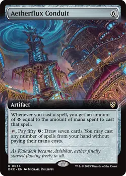 Aetherflux Conduit Extended Art Aetherdrift NM MTG - Image 1
