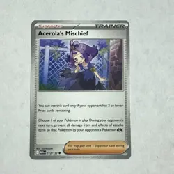 Acerola's Mischief 113/132 - Pokemon TCG: Mega Evolution - NM - Image 1