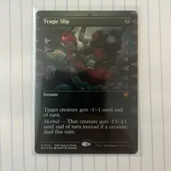 Tragic Slip (Borderless) Special Guests Foil 0022 NM MTG Magic The Gathering - Image 1