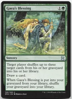 Gaea's Blessing - Eternal Masters - Uncommon - Magic: The Gathering - Image 1