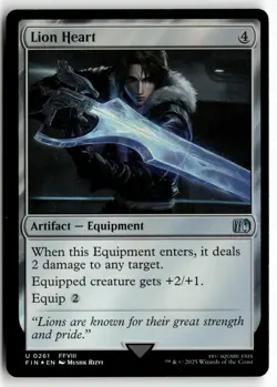 Lion Heart 261 Foil FINAL FANTASY Magic: The Gathering Uncommon Foil Near Mint - Image 1