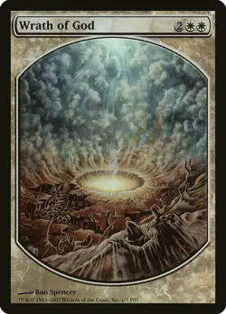 Wrath of God Foil EDH P07 MTG LP/NM Player Reward 2007 - Image 1