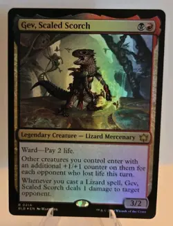 Gev, Scaled Scorch MTG Bloomburrow Foil - Image 1