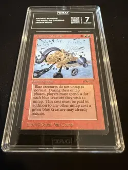 Magnetic Mountain Arabian Nights Regular 1993 MTG TAG 7 Near Mint - Image 1