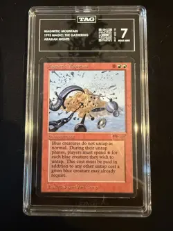 Magnetic Mountain Arabian Nights Regular 1993 MTG TAG 7 Near Mint - Image 2