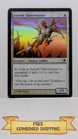 Auriok Glaivemaster Darksteel Foil - Image 1