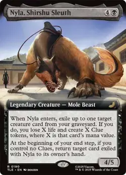 Nyla, Shirshu Sleuth Extended Art Avatar: The Last Airbender NM MTG - Image 1