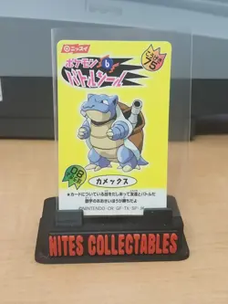 Pokemon - 1999 Blastoise #6 Nissui Battle Seal Sticker - Image 1