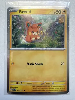 Pokemon Paldea Evolved - Pawmi - 074/193 - Cosmos Holo - Image 1