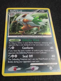 Pokemon TCG - Shiftry 13/111 Holo Rare - 2009 Rising Rivals - Image 3