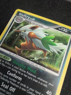 Pokemon TCG - Shiftry 13/111 Holo Rare - 2009 Rising Rivals - Image 4