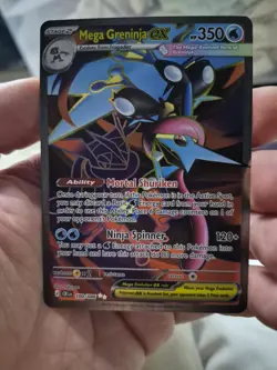 Mega Greninja Ex Full Art 100/086 Pokemon TCG Chaos Rising PSA 10 LIKELY - Image 1