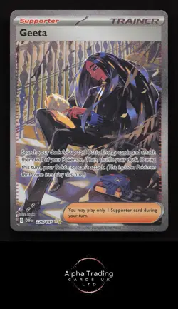 Geeta 226/197 Special Illustration Rare Obsidian Flames Pokemon Near Mint - Image 1