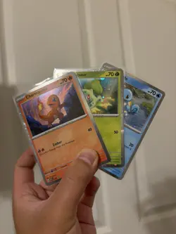Pokemon Charmander Squirtle Bulbasaur SV 046 047 048 Promo Holo - Image 1