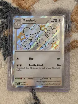 Maushold Shiny Rare SV Paldean Fates Card 210/091 Pokemon TCG Near Mint Holo - Image 1