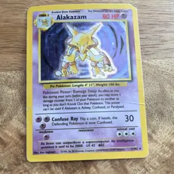 Pokemon Alakazam Base Set Holo Rare 1/102 1999 Wizards of the Coast - Image 4