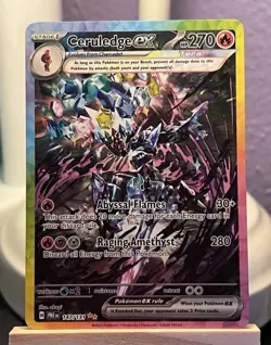 Pokemon TCG Ceruledge EX Sv: Prismatic Evolutions 147/131 SIR - NM ✨ - Image 1