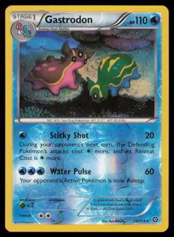 Gastrodon 29/114 Rare Steam Siege Pokemon Reverse Holo Near Mint - Image 1