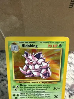 Pokemon TCG Nidoking Holo Rare Card Base Set 11/102, 1999 WOTC Vintage - Image 5