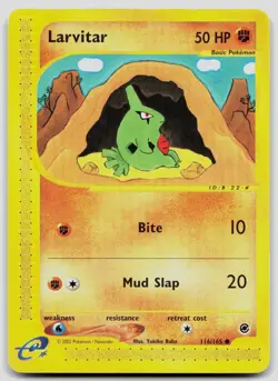 Larvitar 116/165 Expedition Base Set Pokemon MP - Image 1