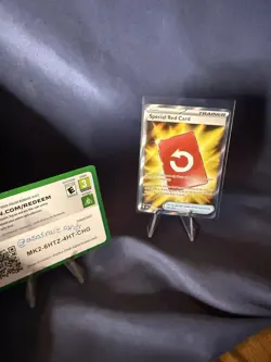 Pokemon Special Red Card 113/086 CRIM Holo Trainer-Item Pokemon TCG English - Image 2