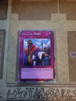 YUGIOH TCG IMPERIAL ORDER RA03-EN106 PLATINUM RARE 1ST ED NM - Image 1