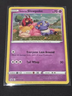 Pokemon Galarian Slowpoke SWSH126 SWSH: Sword & Shield Promo Holo (NM) 🍥 Swirl - Image 1