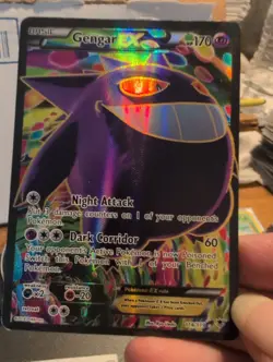 Pokemon Trading Card, Gengar EX Full Art Ultra Rare Holo, XY Phantom Forces... - Image 3