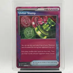 Pokemon TCG Unfair Stamp 165/167 Sv06: Twilight Masquerade Ace Spec - Image 1