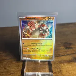 2025 Pokemon Sv: Prismatic Evolutions - Groudon (Master Ball Pattern) 049 - NM - Image 1