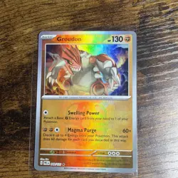 2025 Pokemon Sv: Prismatic Evolutions - Groudon (Master Ball Pattern) 049 - NM - Image 3