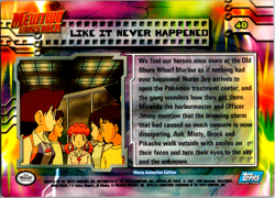 Like It Never Happened Pokemon Topps Mewtwo Strikes Back 40 (Blue Logo) - Image 2
