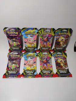 [LOT OF 8] Pokemon TCG Mega Evolution: Perfect Order - Sealed Sleeved Boosters - Image 1