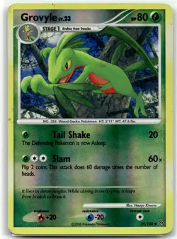 Grovyle 39/100 Uncommon Stormfront Pokemon Reverse Holo LP - Image 1