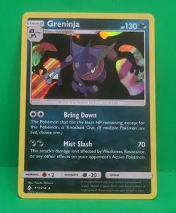 Holo RARE Greninja 117/214 Unbroken Bonds Near Mint To MINT Condition Nice! - Image 1