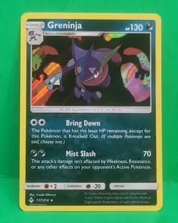 Holo RARE Greninja 117/214 Unbroken Bonds Near Mint To MINT Condition Nice! - Image 3
