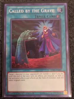 Yugioh Called by the Grave EXFO-ENSE2 Super Rare Limited Edition LP - Image 1