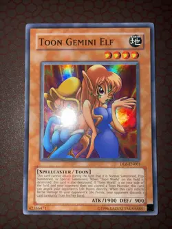 Yu-Gi-Oh! Toon Gemini Elf -DL6-EN001- Super Rare - Unlimited NM! - Image 2