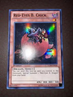 Yu-Gi-Oh! Red-Eyes B. Chick -LCJW-EN038- Super Rare- 1st Edition NM! - Image 1