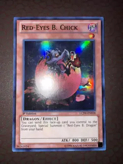 Yu-Gi-Oh! Red-Eyes B. Chick -LCJW-EN038- Super Rare- 1st Edition NM! - Image 2