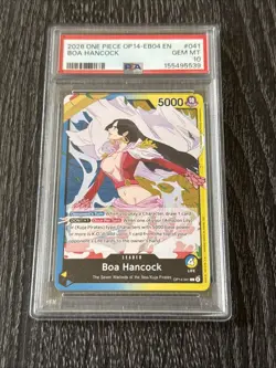 One Piece - Boa Hancock OP14-041 Leader The Azure Sea’s Seven English PSA 10 - Image 1