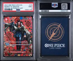 Bandai One Piece OP09 Monkey D. Dragon SP Special Alt Art Foil PSA 9 OP09-015 - Image 3
