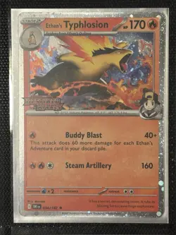 Pokemon Card Ethan's Typhlosion Pre-Release Promo (034) Destined Rivals NM - Image 1