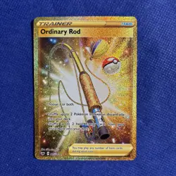 Ordinary Rod 215/202 Secret Rare Sword & Shield Base Pokemon Card - NM - Image 1