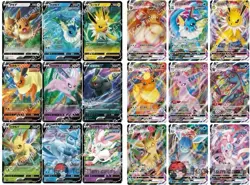 2025 pokemon S-chinese gem pack2 cbb2c Eevee V & VMAX（18 card set） Holo NM - Image 1