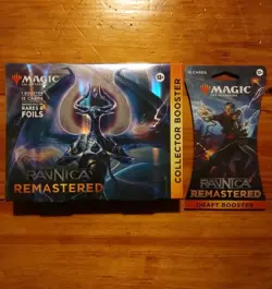 MTG Ravnica Remastered OMEGA Collector Booster 15 Card Pack Box +1 Draft Booster - Image 1