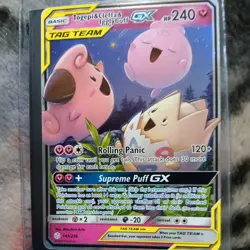 Pokemon Card - Togepi & Cleffa & Igglybuff GX 143/236 - Cosmic Eclipse - NM - Image 1