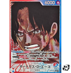 Portgas D Ace OP13-002 L (Parallel) Carrying on His Will ONE PIECE Card Japanese - Image 1